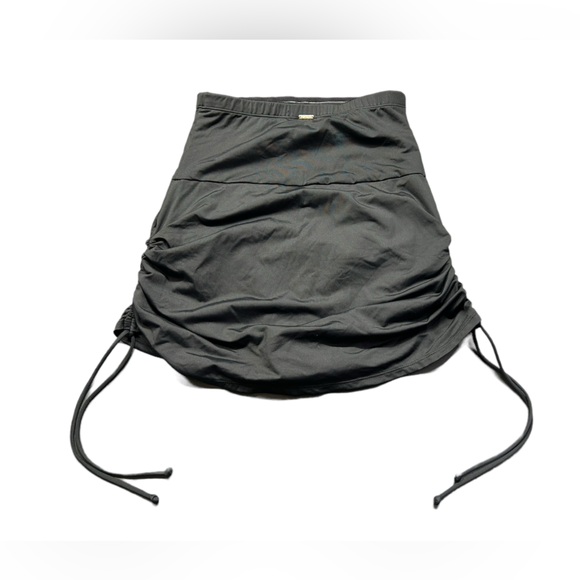 ANNE COLE black Tummy Control Skirted Bikini Swim Bottom size medium NWT - Picture 8 of 12